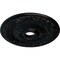 Ekena Millwork Swindon Ceiling Medallion (Fits Canopies up to 6 1/8"), 24"OD x 4"ID x 1 1/2"P, Jet Black CM24SWBLF - alternate 3